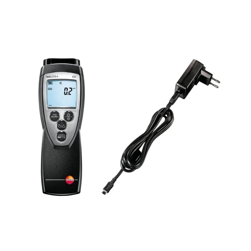 Testo Handheld Gas Detector for Carbon Monoxide Detection, Audible Alarm, Lithium-ion Battery, 50h Battery Life 0632 3155