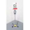 RS PRO Foot Operated Free-Standing Hand Sanitising Dispenser 1.21 m Height x 312 mm Width x 306 mm Depth 201-7831