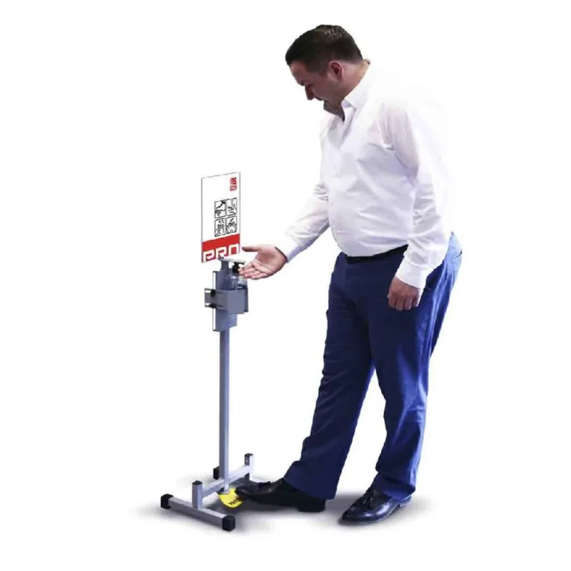 RS PRO Foot Operated Free-Standing Hand Sanitising Dispenser 1.21 m Height x 312 mm Width x 306 mm Depth 201-7831