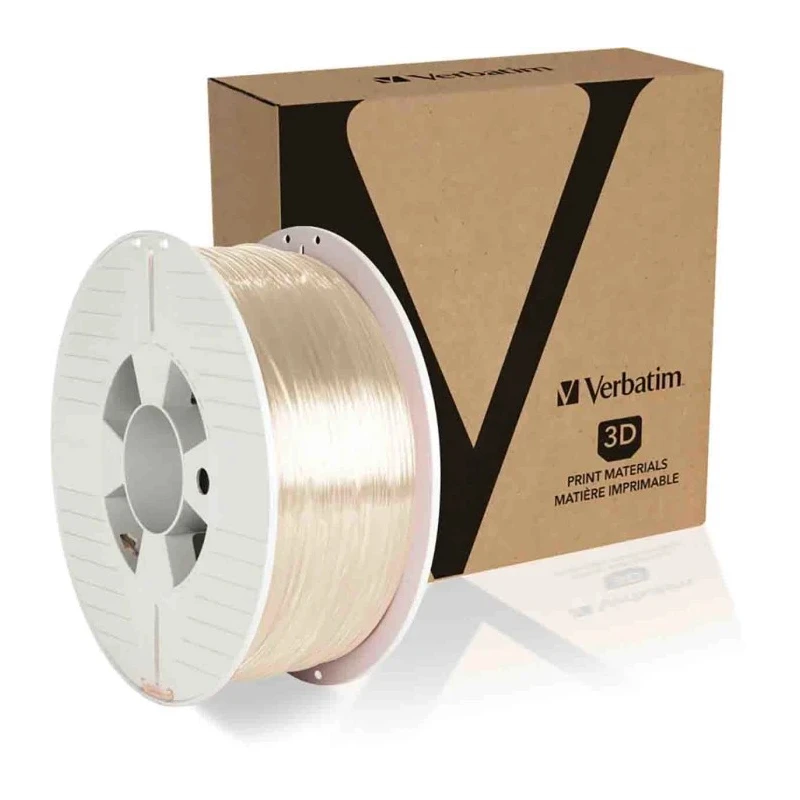 Verbatim 1.75 mm Transparent PET-G 3D Printer Filament 1 kg 55051