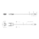 ABB Sensor Actuator Cable Series M12-C02PT6RB with M12 Connectors 2TLA022315R0200 M12-C02PT6RB