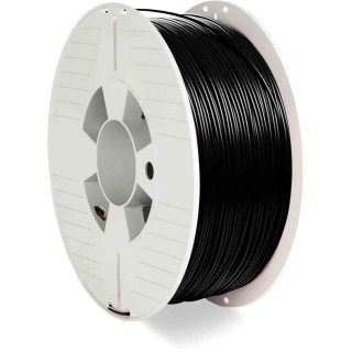 Verbatim 1.75 mm Black PET-G 3D Printer Filament, 1 kg 55052