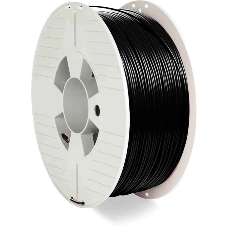 Verbatim 1.75 mm Black PET-G 3D Printer Filament, 1 kg 55052
