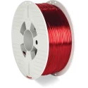 Verbatim 1.75 mm Clear Red PET-G 3D Printer Filament 1 kg 55054