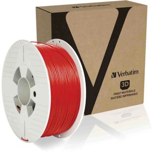 Verbatim 1.75 mm Red PET-G 3D Printer Filament, 1 kg 55053