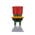 Eaton M22 Series Emergency Stop Push Button Head 30 mm Diameter Twist Release Model 197536 M22-PVT30