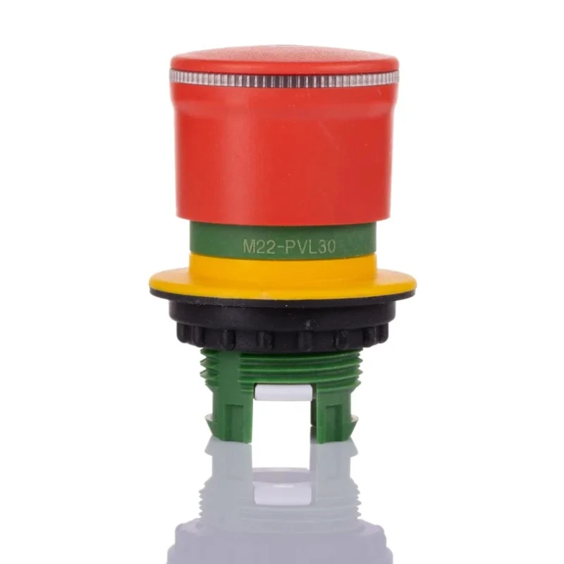 Eaton Emergency Stop Push Button Head M22 Series, Pull Release, Illuminated, 30 mm Diameter 197537 M22-PVL30