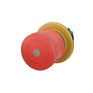 Eaton M22 Series Emergency Stop Push Button Head, Twist Release, Mushroom Style, Illuminated, 30mm Diameter 197538 M22-PVLT30
