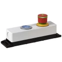 Eaton M22 Series Emergency Stop Push Button Head, Twist Release, Mushroom Style, Illuminated, 30mm Diameter 197538 M22-PVLT30
