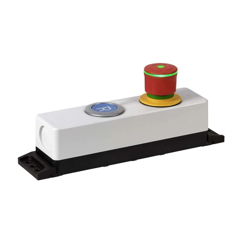 Eaton M22 Series Emergency Stop Push Button Head, Twist Release, Mushroom Style, Illuminated, 30mm Diameter 197538 M22-PVLT30