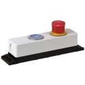 Eaton M22 Series Emergency Stop Push Button Head, Twist Release, Mushroom Style, Illuminated, 30mm Diameter 197538 M22-PVLT30