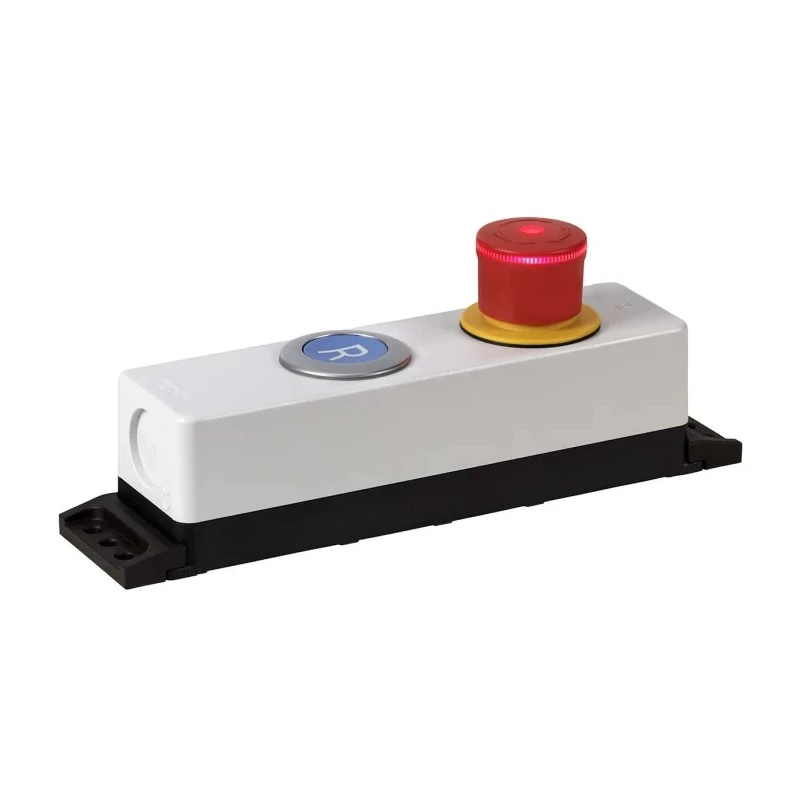Eaton M22 Series Emergency Stop Push Button Head, Twist Release, Mushroom Style, Illuminated, 30mm Diameter 197538 M22-PVLT30