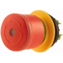 Eaton M22 Series Emergency Stop Push Button Head, Twist Release, Mushroom Style, Illuminated, 30mm Diameter 197538 M22-PVLT30