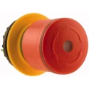 Eaton M22 Series Emergency Stop Push Button Head, Twist Release, Mushroom Style, Illuminated, 30mm Diameter 197538 M22-PVLT30