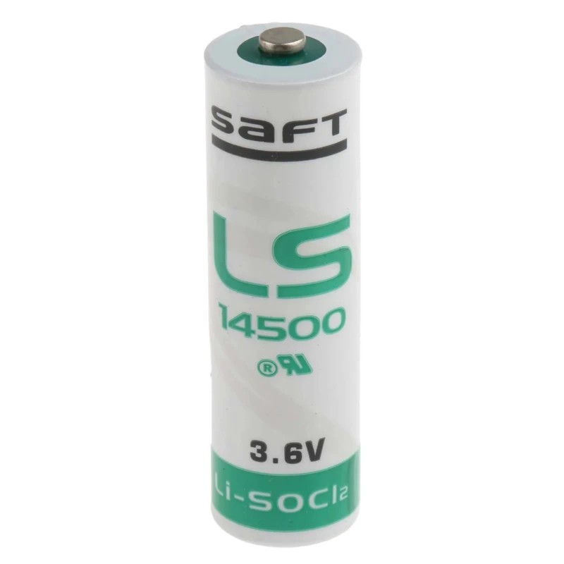 Saft LS14500 Lithium Thionyl Chloride AA Battery 3.6 V, 2.6 Ah, Non-Rechargeable, Industrial Grade LS14500