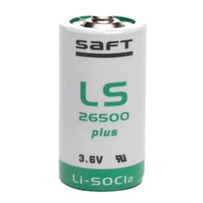 Saft 3.6 V Lithium Thionyl Chloride C Battery 7.7 Ah LS26500