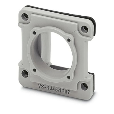Phoenix Contact Panel Mount Frame for Keystone Modular Socket Inserts VS-08-A-/MOD-1-IP 67, Plastic Grey Connector RJ45