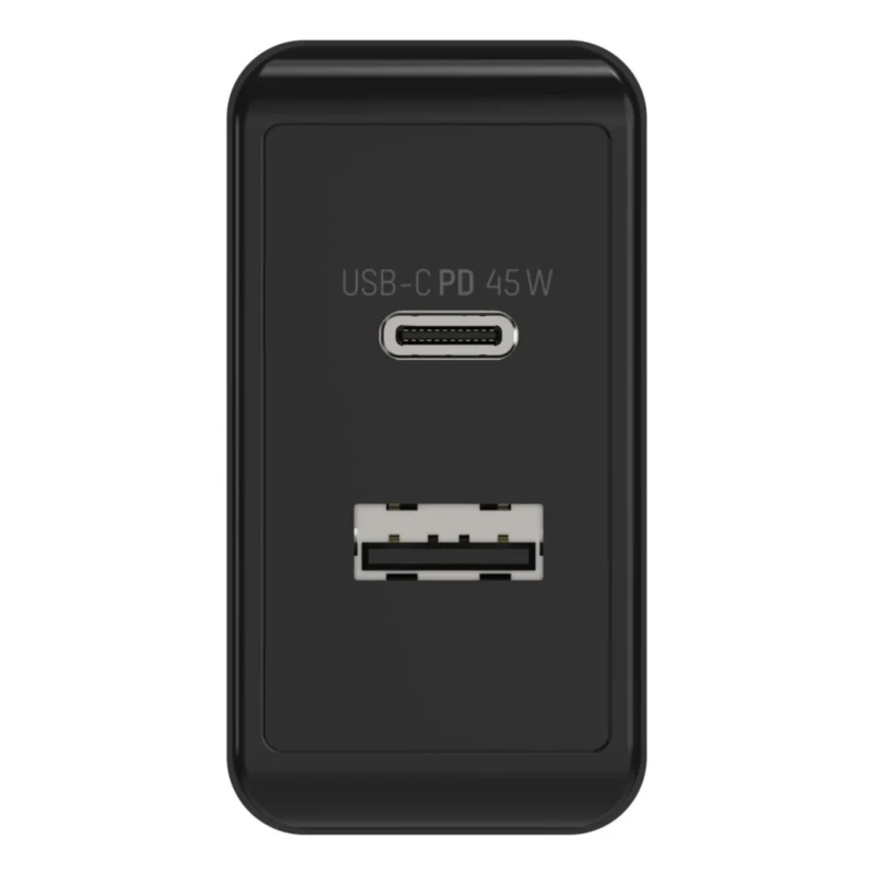 Ansmann 2 Output USB Type C AC/DC Adapter EU Plug 20V DC Output 3A 45W HC245PD 1001-0095