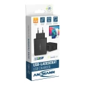 Ansmann 2 Output USB Type C AC/DC Adapter EU Plug 20V DC Output 3A 45W HC245PD 1001-0095