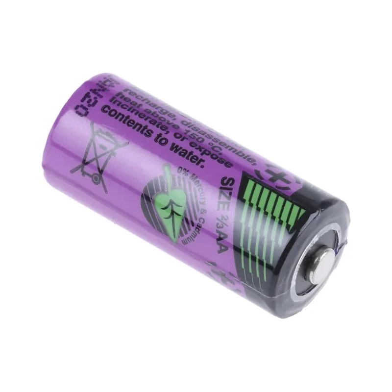 Tadiran Lithium Thionyl Chloride 3.6 V 2/3 AA Battery 1.1 Ah Diameter 14.7 mm SL-561S