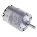 Nidec Components Geared DC Motor 24V DC 70rpm 20 Ncm Torque Steel Shaft 6mm HG37-060-AB-00