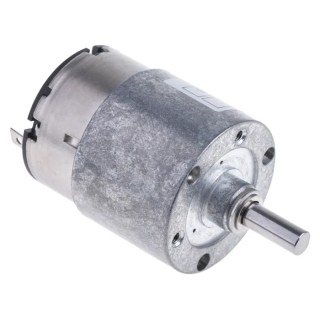Nidec Components Geared DC Motor 24V DC 70rpm 20 Ncm Torque Steel Shaft 6mm HG37-060-AB-00