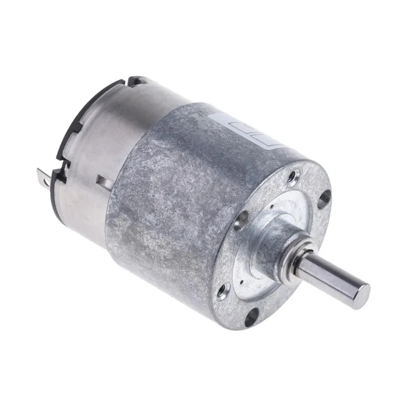 Nidec Components Geared DC Motor 24V DC 70rpm 20 Ncm Torque Steel Shaft 6mm HG37-060-AB-00