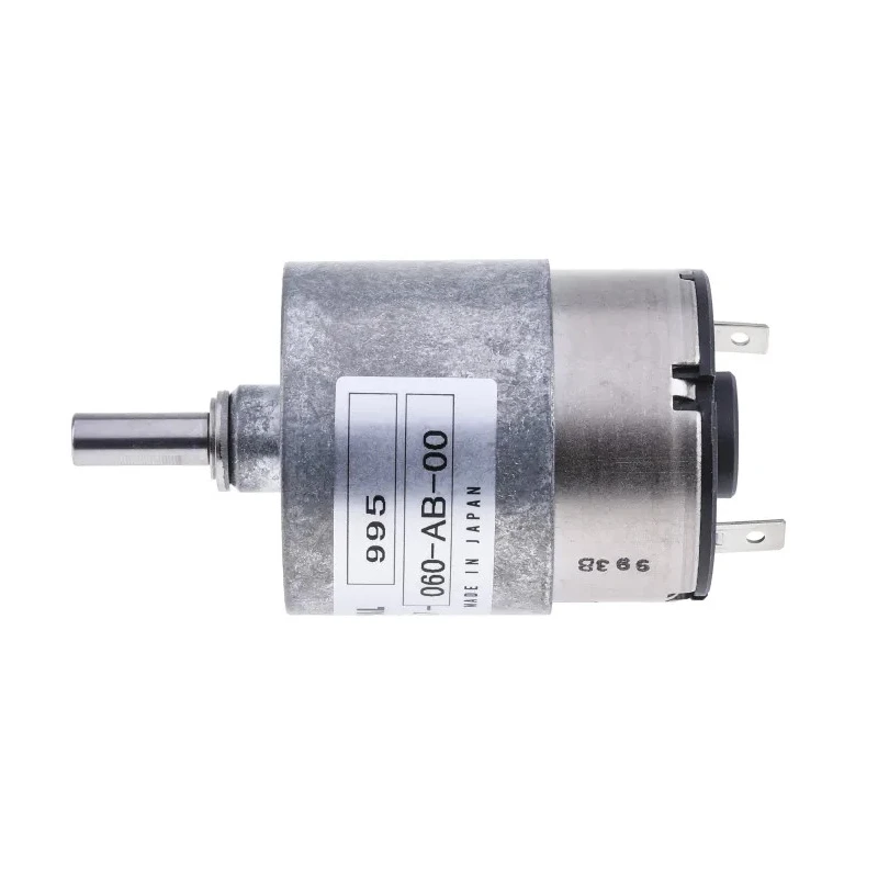 Nidec Components Geared DC Motor 24V DC 70rpm 20 Ncm Torque Steel Shaft 6mm HG37-060-AB-00