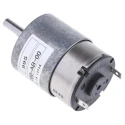 Nidec Components Geared DC Motor 24V DC 70rpm 20 Ncm Torque Steel Shaft 6mm HG37-060-AB-00