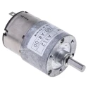 Nidec Components Geared DC Geared Motor 24V DC 59 Ncm Torque 22 RPM 6 mm Shaft Diameter HG37-200-AB-00