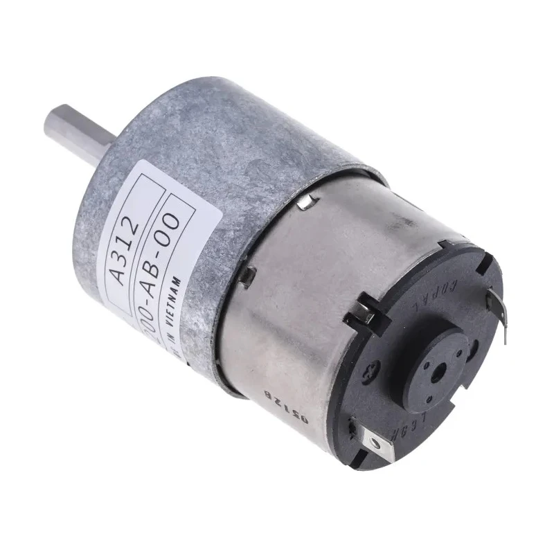 Nidec Components Geared DC Geared Motor 24V DC 59 Ncm Torque 22 RPM 6 mm Shaft Diameter HG37-200-AB-00
