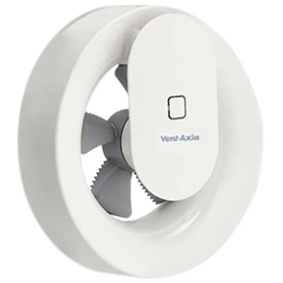 Vent-Axia Lo-Carbon Svara Round Wall and Window Extractor Fan 230V AC 4W 30 L/s 20 dBA Duct Size 150 mm Lo-Carbon Svara