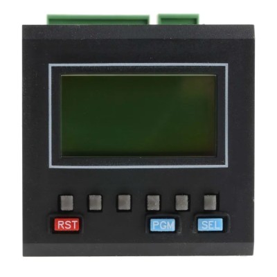 Trumeter 6 Digit LCD Preset Counter with Prescaler, Backlit Display, 85-265 V AC / 10-26 V DC Power Supply 7922