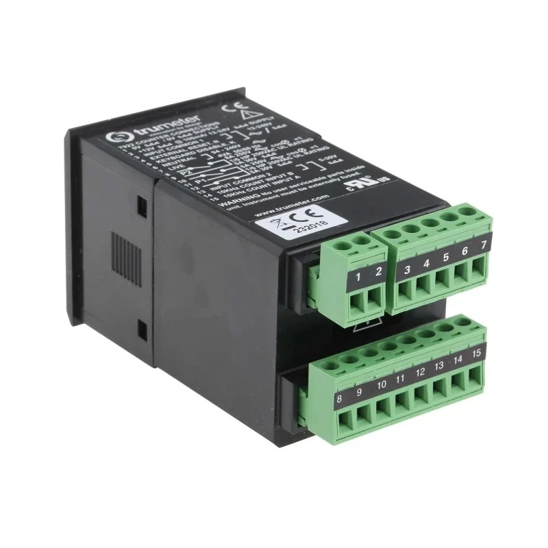 Trumeter 6 Digit LCD Preset Counter with Prescaler, Backlit Display, 85-265 V AC / 10-26 V DC Power Supply 7922