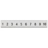 Siemens Marker Strip for Terminal Block, Standard Labelling System, White, 6.4 mm Height, 4.2 mm Contact 8WH8121-1AB75