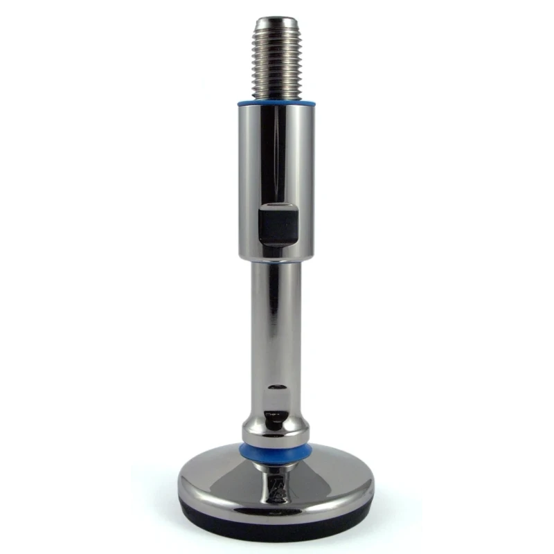 RS PRO M16 80 mm Diameter Stainless Steel Adjustable Foot, 2000 kg Static Load Capacity, 15 ° Tilt Angle 237-8201