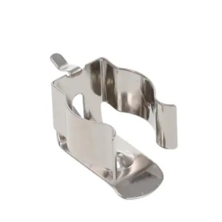 RS PRO AAA Battery Clip Leaf Spring, Manganese Steel Body, Through Hole Mount, 12.7mm Height 9.5mm Length 7.6mm 237-8251