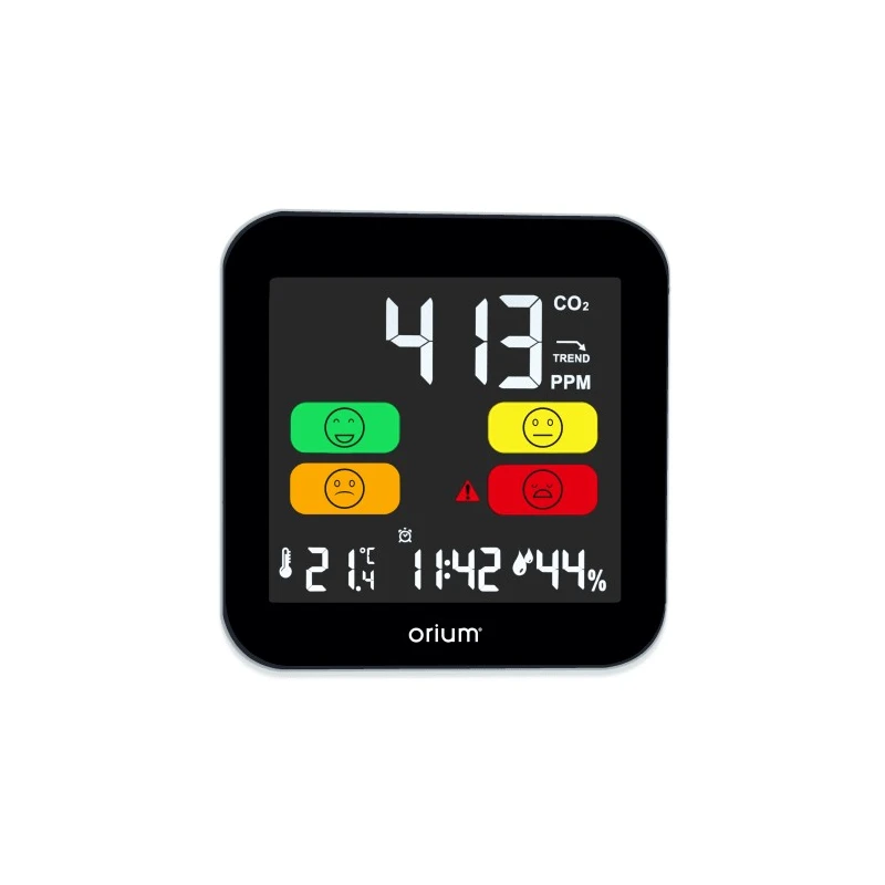 Orium Quaelis 14 CO2 Sensor 50 °C Operating Temperature, 99 %RH Max, Rechargeable Battery USB Powered 11325