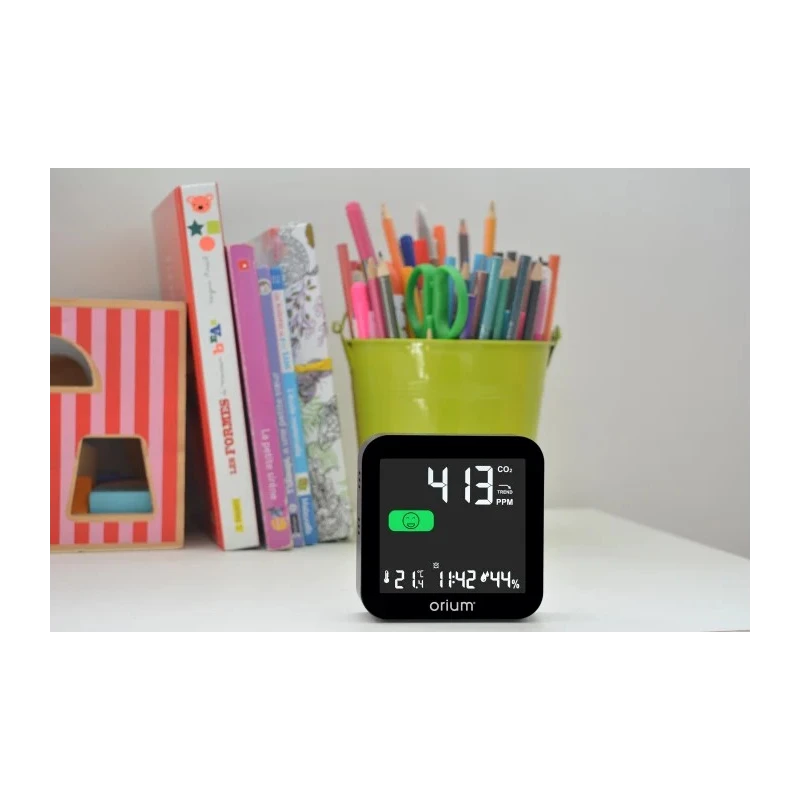 Orium Quaelis 14 CO2 Sensor 50 °C Operating Temperature, 99 %RH Max, Rechargeable Battery USB Powered 11325