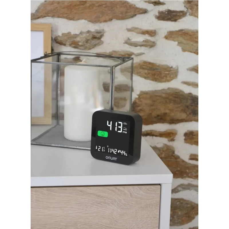 Orium Quaelis 14 CO2 Sensor 50 °C Operating Temperature, 99 %RH Max, Rechargeable Battery USB Powered 11325