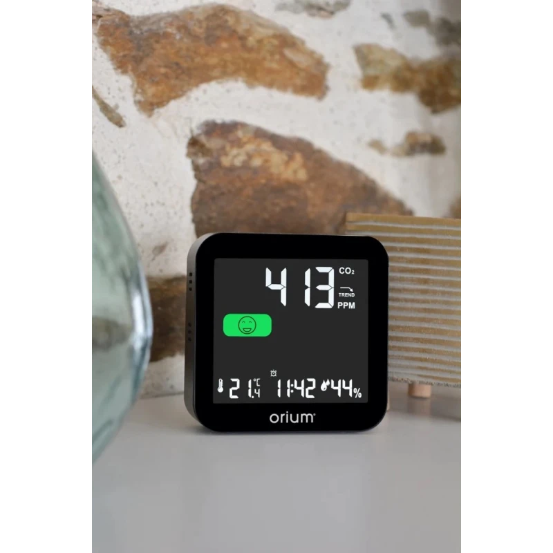 Orium Quaelis 14 CO2 Sensor 50 °C Operating Temperature, 99 %RH Max, Rechargeable Battery USB Powered 11325