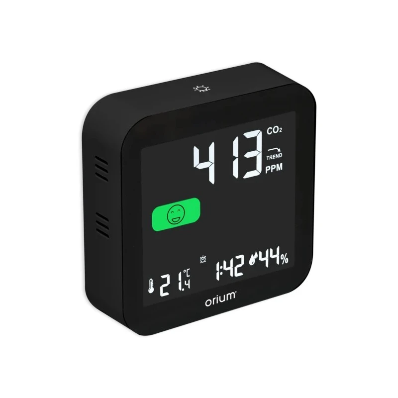 Orium Quaelis 14 CO2 Sensor 50 °C Operating Temperature, 99 %RH Max, Rechargeable Battery USB Powered 11325