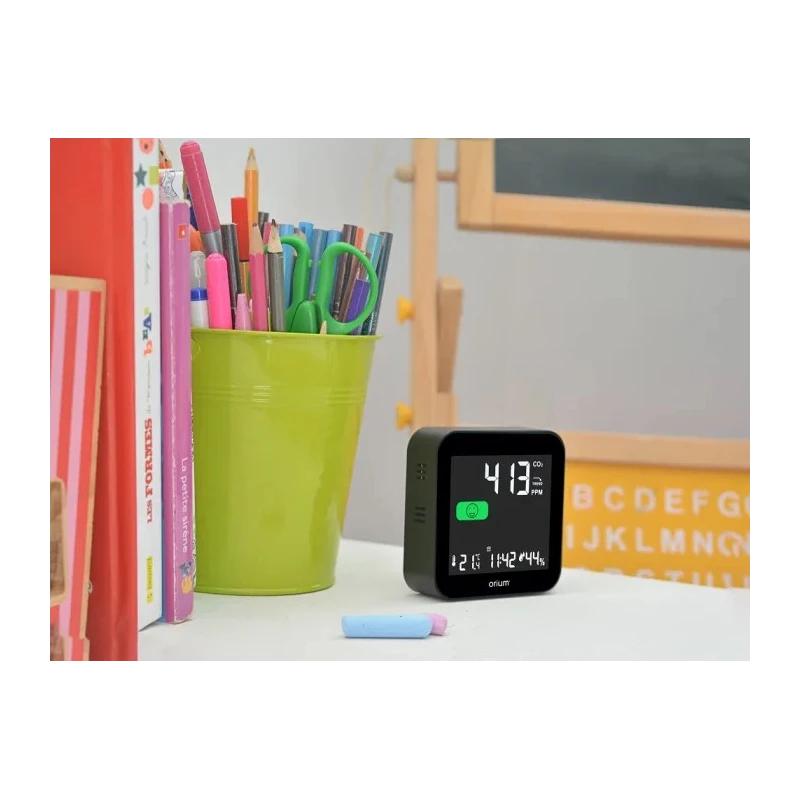 Orium Quaelis 14 CO2 Sensor 50 °C Operating Temperature, 99 %RH Max, Rechargeable Battery USB Powered 11325