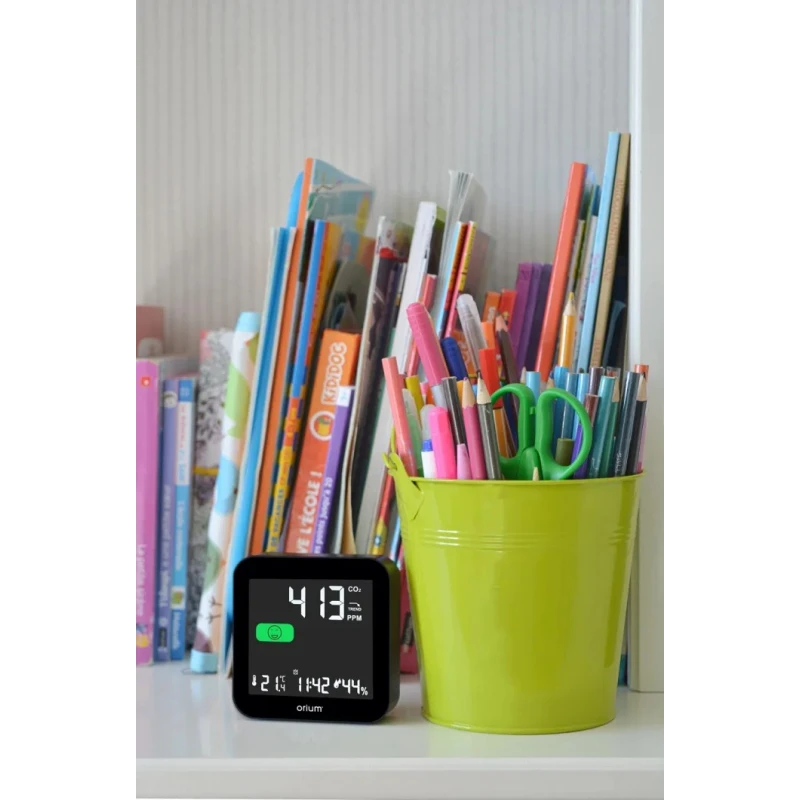 Orium Quaelis 14 CO2 Sensor 50 °C Operating Temperature, 99 %RH Max, Rechargeable Battery USB Powered 11325