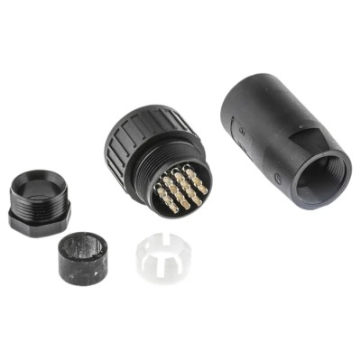 Hirschmann Copper Straight 14 Way Cable MIL Spec Circular Connector Female Contacts Shell Size 20 933067100 CM 06 EA 20-27 S