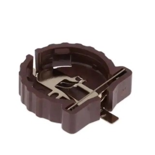 RS PRO Battery Holder Leaf Spring, Surface Mount, High Temperature Thermoplastic Body, Compatible with 1 Cell CR1220