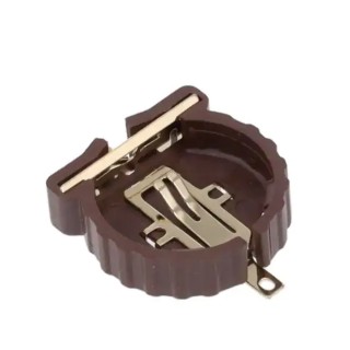 RS PRO Battery Holder for Coin Cell, Surface Mount, Leaf Spring Termination, High Temperature Thermoplastic Body CR1220