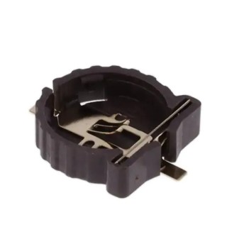 RS PRO Battery Holder Leaf Spring Surface Mount High Temperature Thermoplastic 15.4mm Length 4.1mm Height 14.2mm Width CR1220