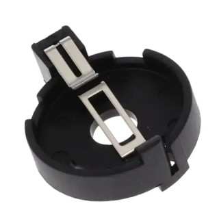 RS PRO 2032 Battery Holder Leaf Spring Polyamide 66 Through Hole Mount RS PRO 237-8374