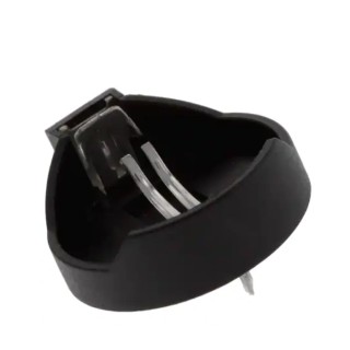 RS PRO 2032 Battery Holder, Polybutylene Terephthalate Body, Leaf Spring Termination, Through Hole Mount, 22.1mm 237-8267